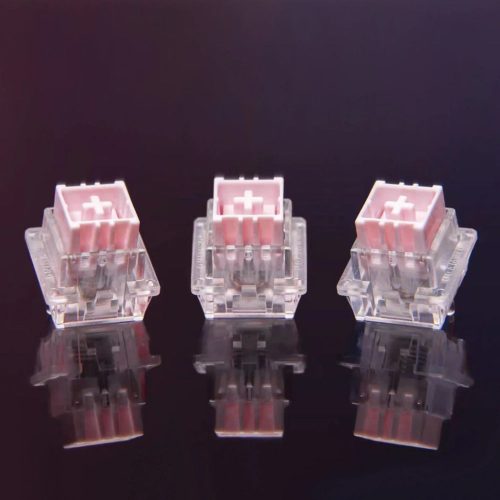 UGAMING Pink Mount Tai HE GT Magnetic Switch Extreme Rt0.005 Transparent Shell Extremely Stable Magnetic Keyboard Switch 60HE Qme