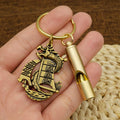 Brass Whistle Decibel Portable Outdoor Hiking Camping Life-saving Qme A5