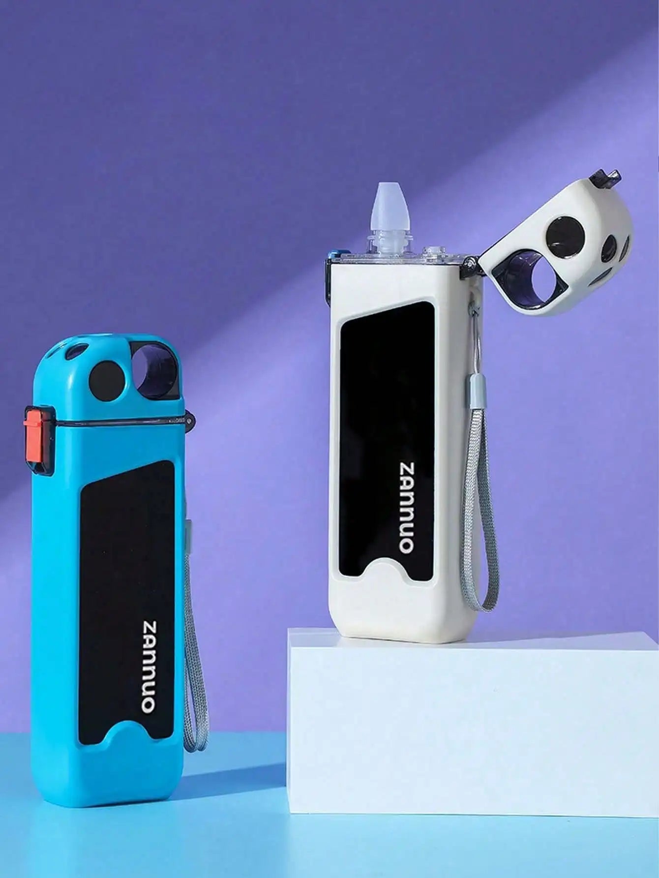 Graduated Plastic Leak Proof Square Water Bottle Summer Creative Qme