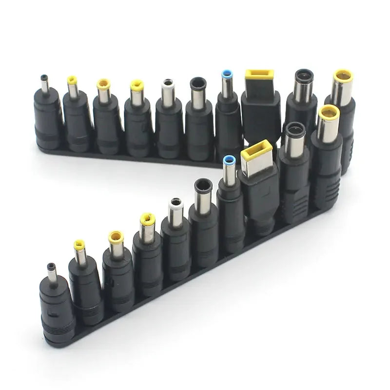 10pcs/set Universal for Notebook Laptop DC Power Charger Supply Adapter Tips Connector Jack to Plug Charging Qme
