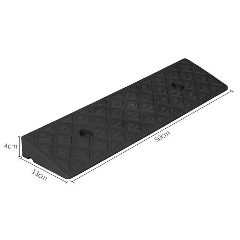 Plastic Kerb Ramp Non-slip Threshold 30 40 Height Cars Bicycles Qme black4cm
