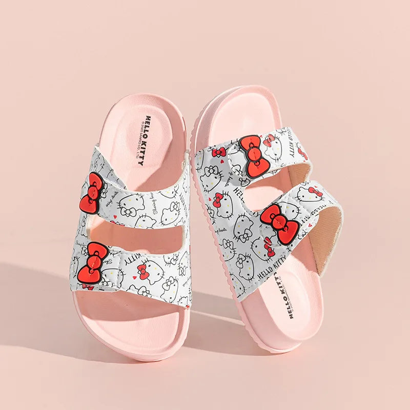 Hello Kitty Cartoon Flip-Flops Cute, Non-Slip Flip-Flops for Students Melody Lightweight Home and Bathroom Flip-Flops Qme 3 170mm