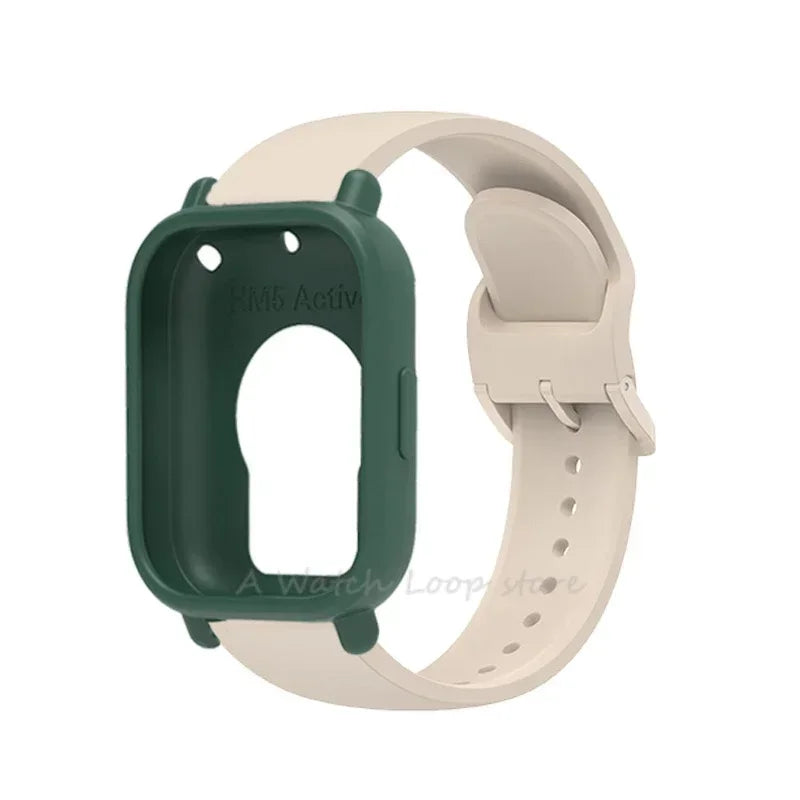 Silicone Case Strap Redmi Watch 5 Lite Active Repacement Bracelet