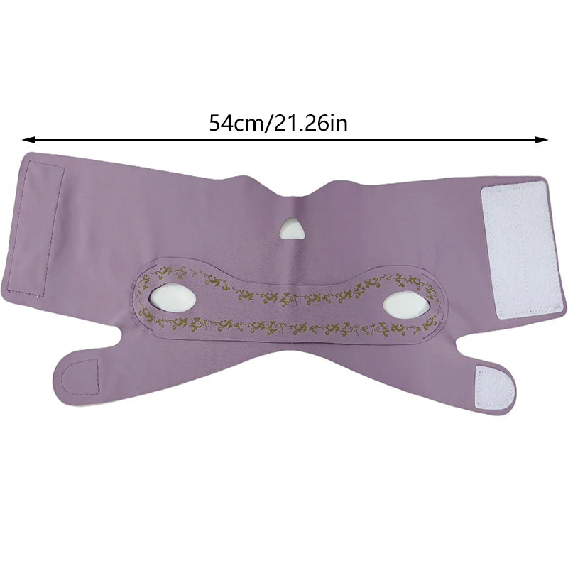 Anti Wrinkle Strap Band Sleeping Mask Beauty Health Chin Cheek Qme Default Title