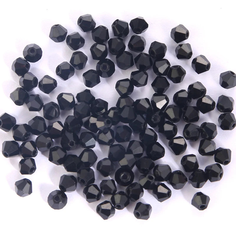 Glass Beads Bicone Shaped Faceted Crystal Jewelry Making Bracelet