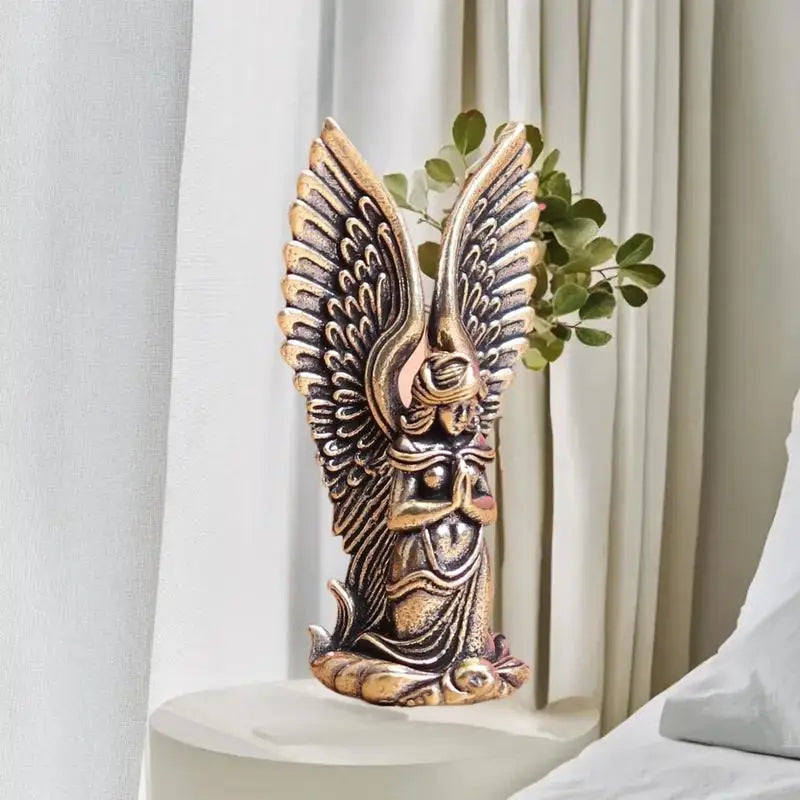 Brass Goddess Guardian Angel Small Statue Characters Miniatures Qme Default Title
