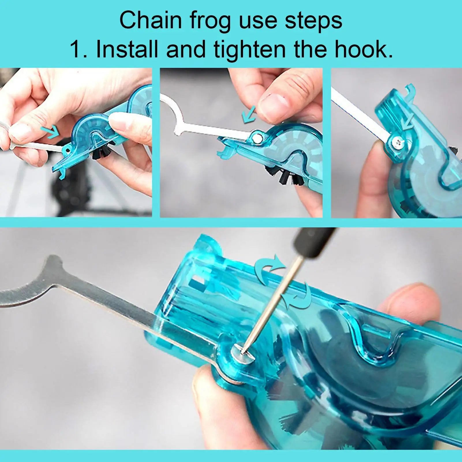 Cycling Chain Cleaning Tool Riding Chain Cleaning Brush Tool Precision Folding Cycle Care Accessories for Gear Cassette Qme