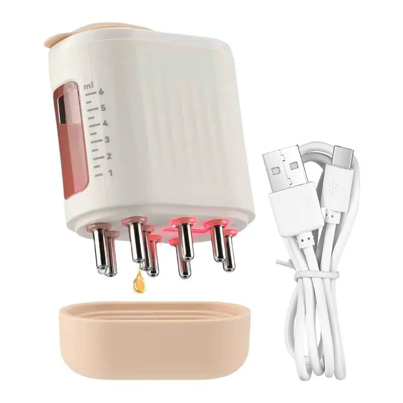 Electric Scalp Massager Hair Oil Applicator Brush Hair Regrowth Styling Solution Guide Comb Hair Scalp Treatments Tool brush Qme