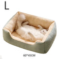 Bed for Cats Pet Products Cushions Kitten Goods Accessories Dog All Houses Supplies Things Accessory Habitats Basket House Beds Qme Green-L