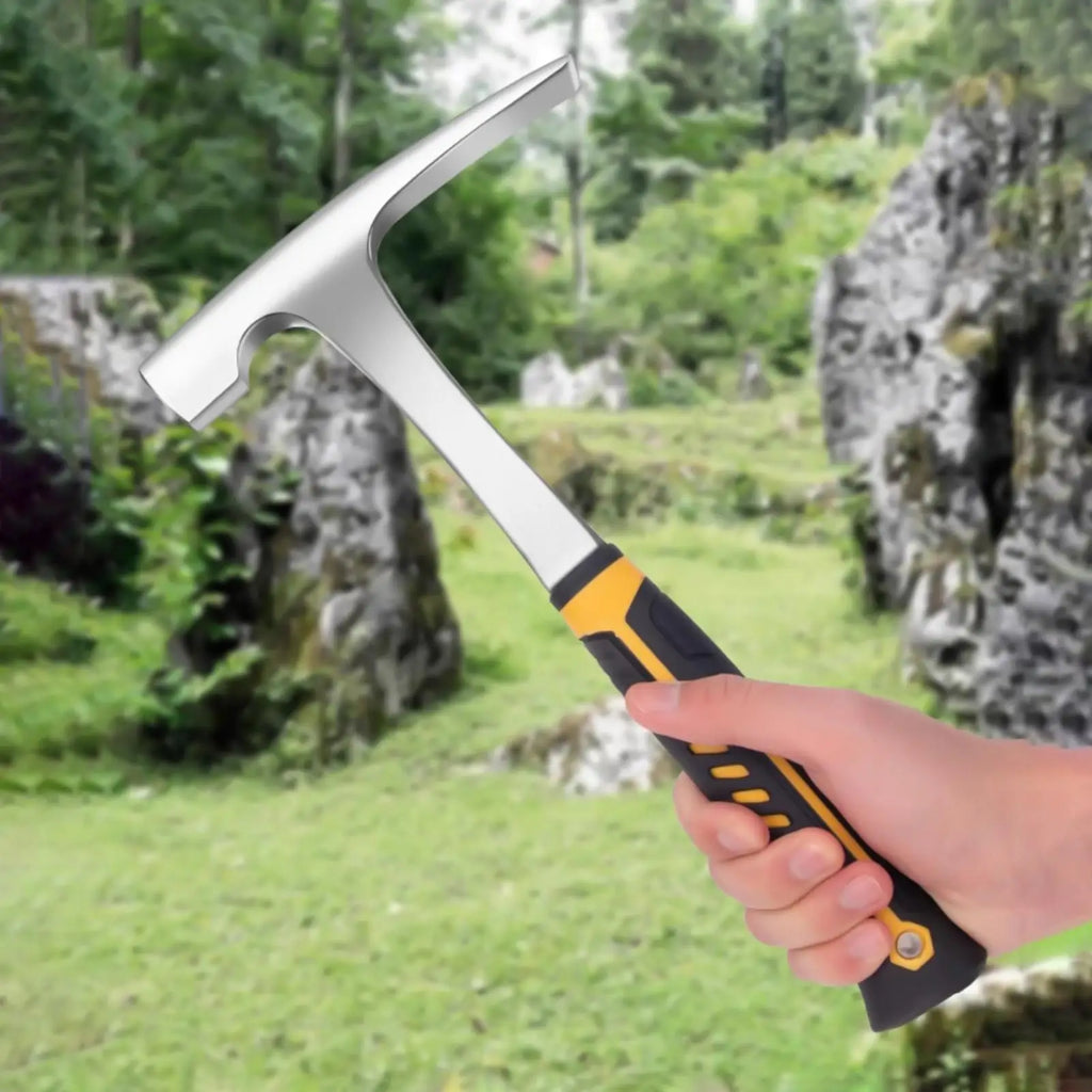 Rock Pick Hammer Ergonomic Grip Double Heads Rockhounding Men Women Qme