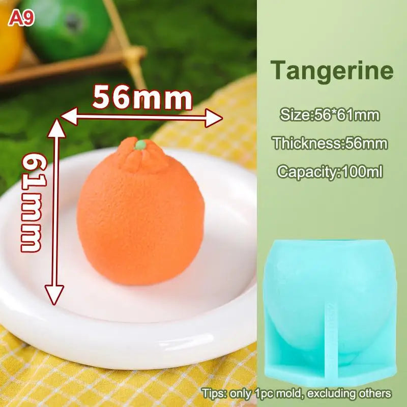 Easy Release Cake Chocolate Jelly Soap Mold DIY Food-safe Fruits Ice Qme A9