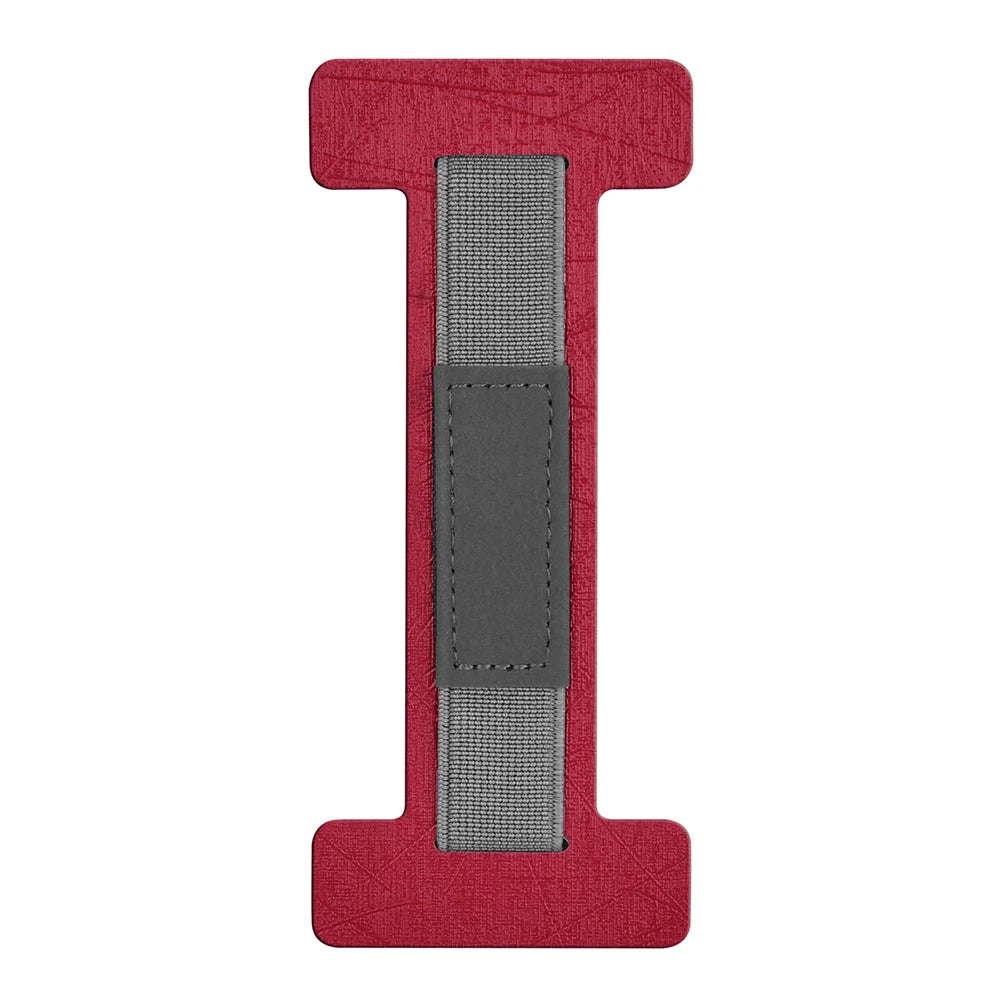 Anti Slip Finger Sling Band Handle Universal Tablet Grip Strap Hand Holder Tablet Handle Hand Holder for 6-8 Inch Kindle Tablet Qme Red