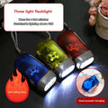 Household Hand-held Self Generating Flashlight Rechargeable Outdoor Qme One Size