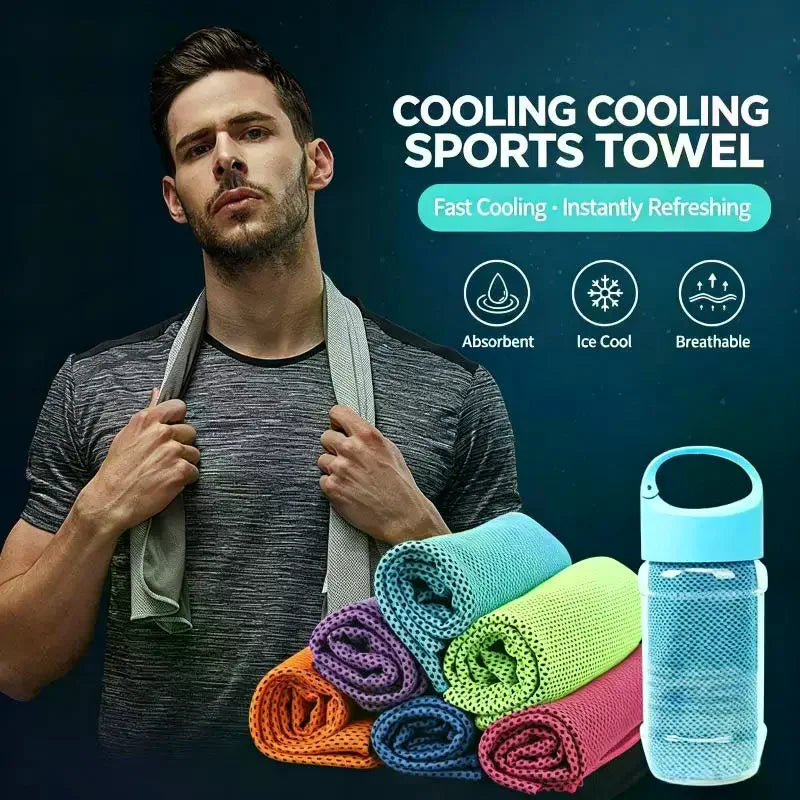 1Pcs Breathable Cooling Towel Ultra Soft Lightweight Microfiber Towels Quick Drying Sunstroke Prevention Yoga Swimming Gym Towel Qme