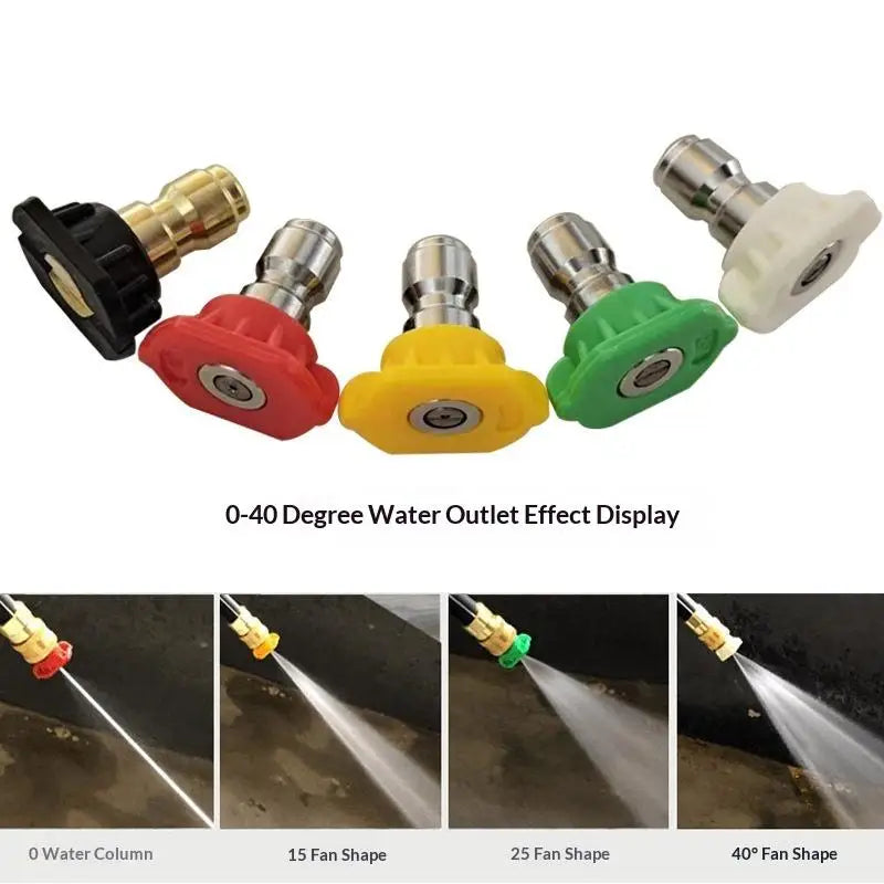 5 1 Quick Connect Garden Pressure Washer Spray Nozzle 0 65 Degree Qme