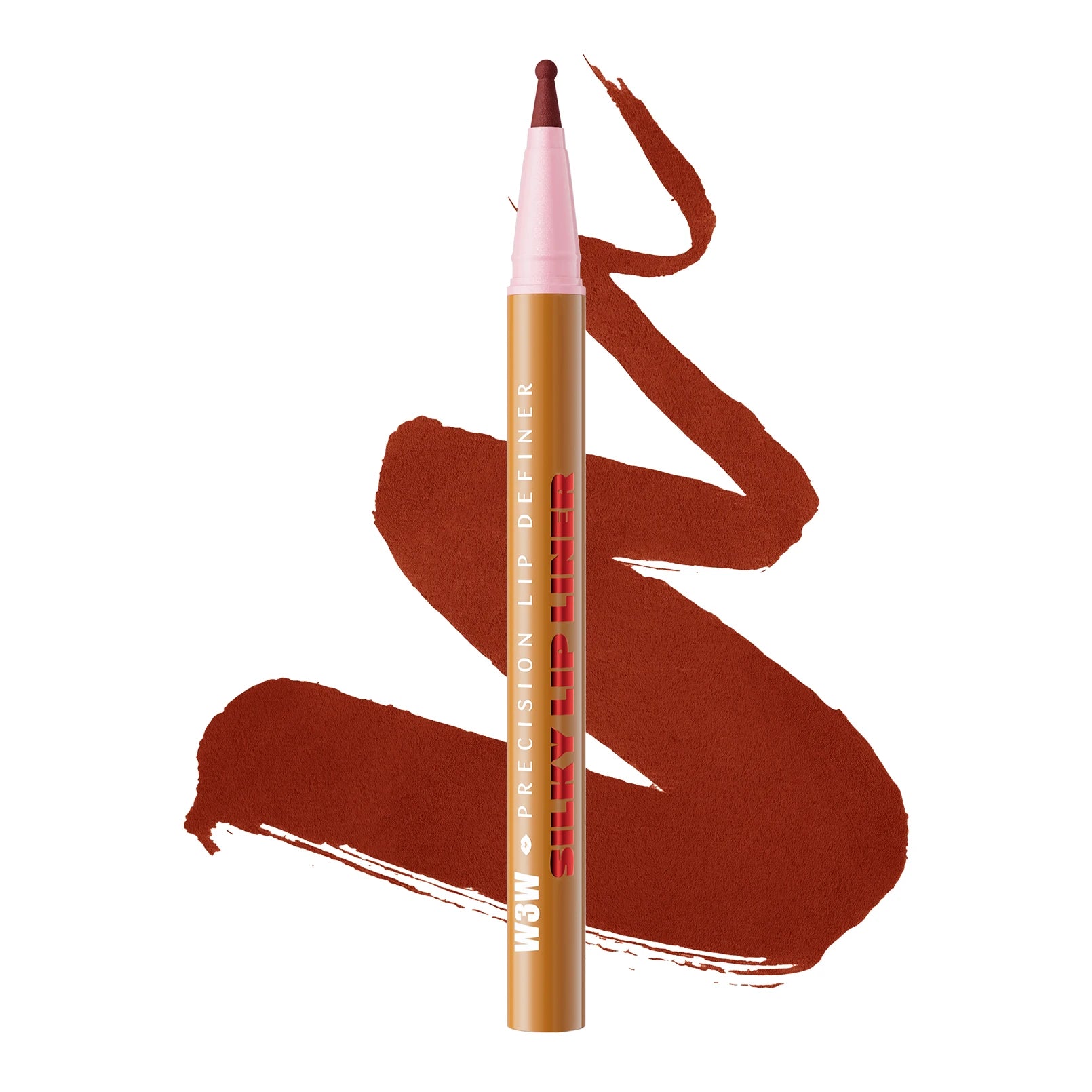 Waterproof Long Lasting Lip Liner Pencil, High Pigment Smooth Matte Lip Liner, Sweatproof Non-Fading Lip Contour Makeup Qme W681-10