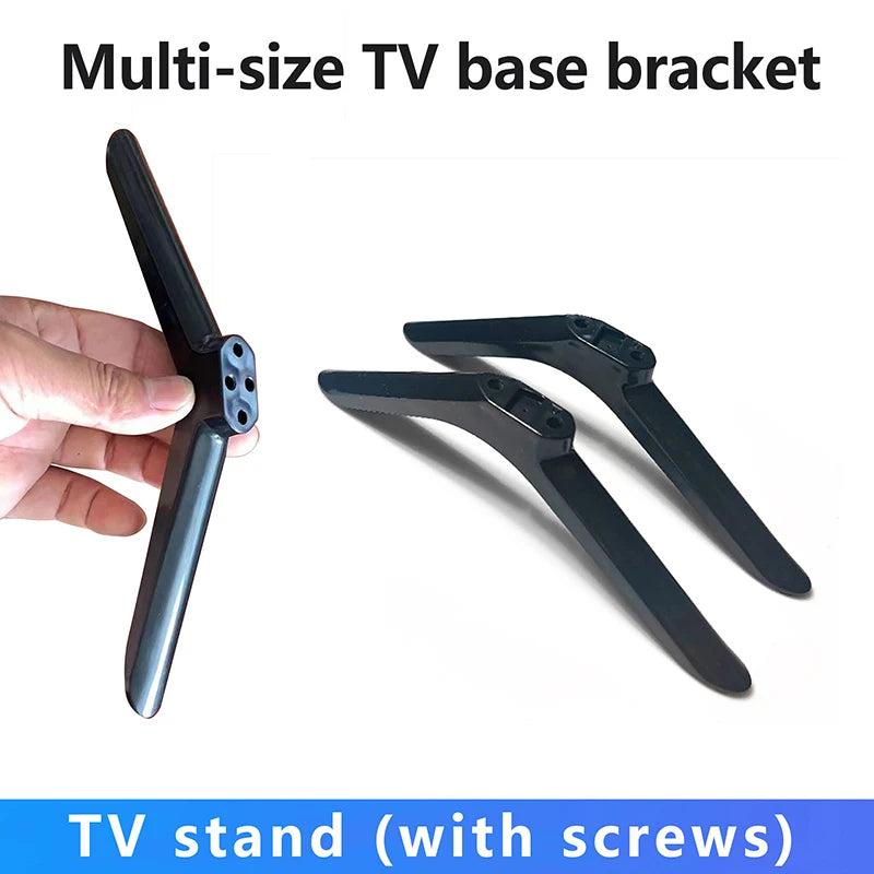 1Pair Universal Base Televisions Tabletop Stand Legs Pedestal Qme