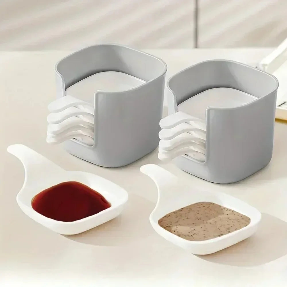 Sauce Dish Food Dipping Setsnack Seasoning Container Tomato Plates Qme