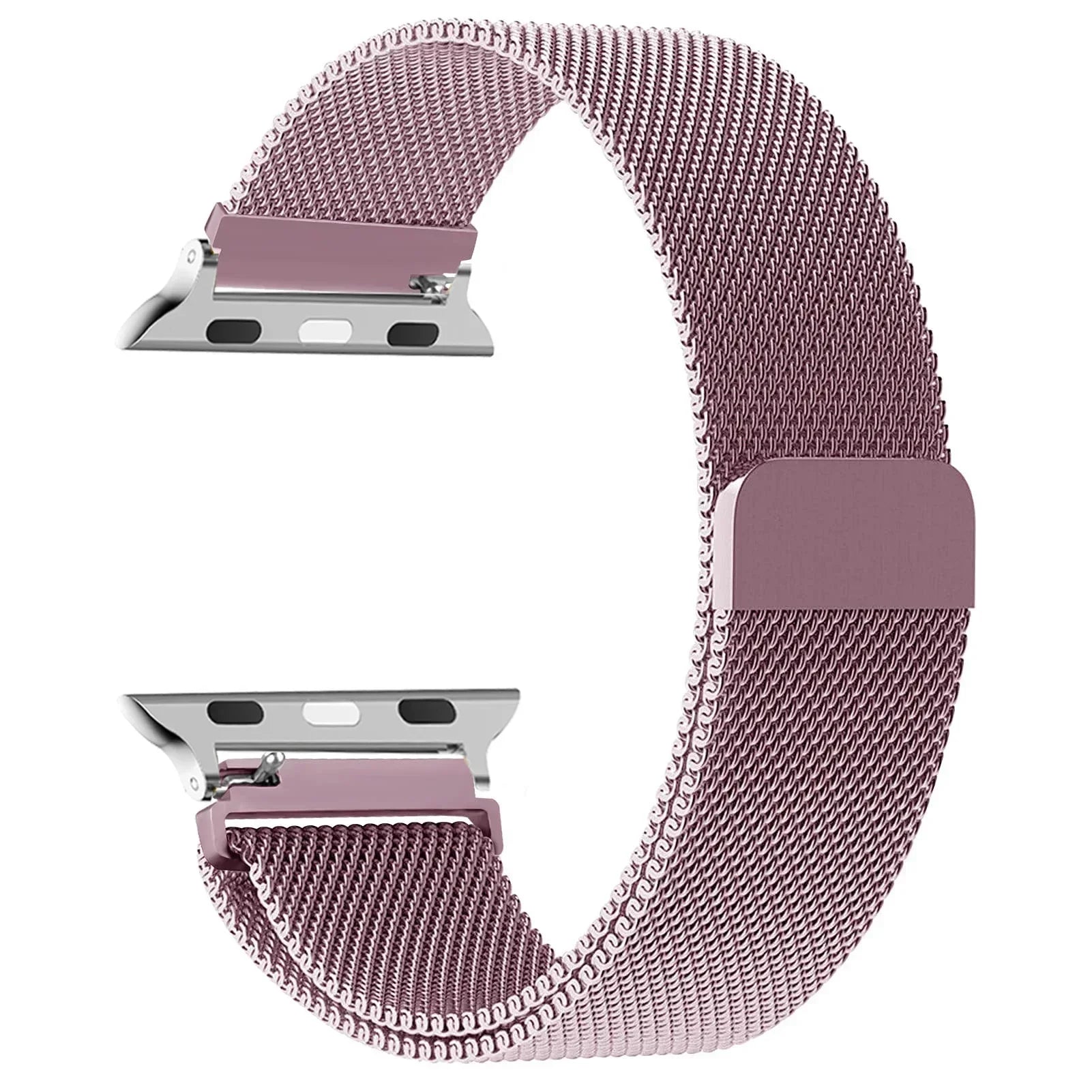 Milanese strap For apple Watch bands 44mm 40mm 45mm 49mm 41mm 38mm 42 44 mm Bracelet iwatch Series 9 3 6 5 SE 7 8 Ultra 2 strap Qme pink gold 38mm 40mm 41mm