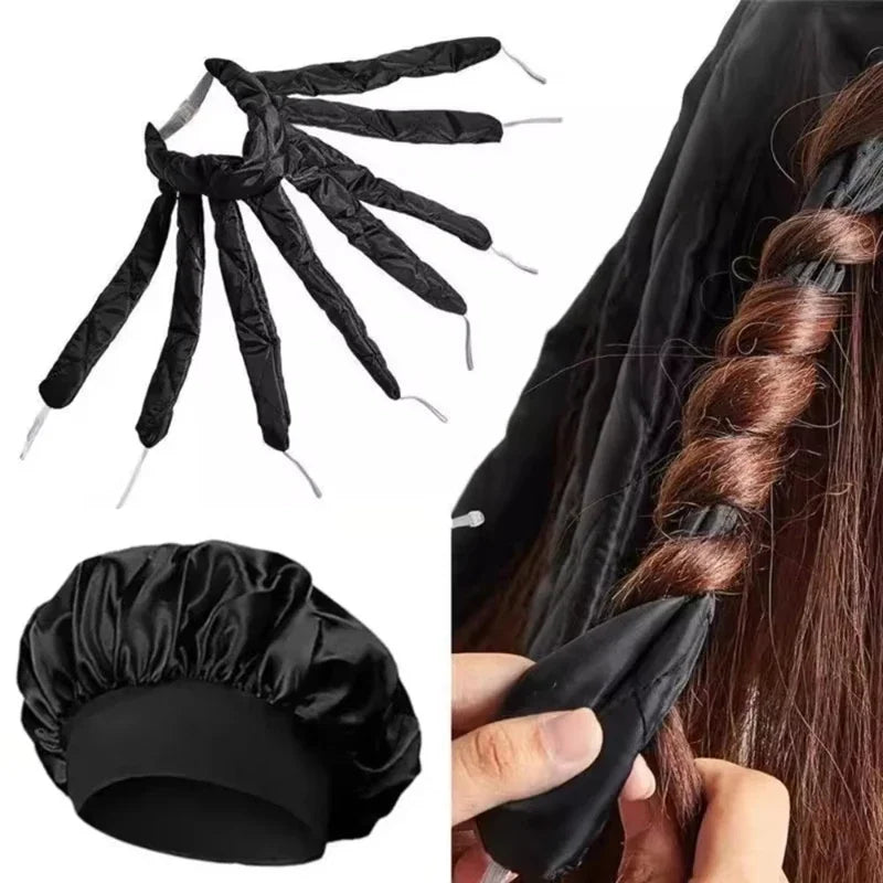  Lazy Octopus Curler Hair Rollers Heatless Headband Curls Ribbon Sleeping Soft Wave Formers No Heat Curls Ribbon Styling Tools Qme