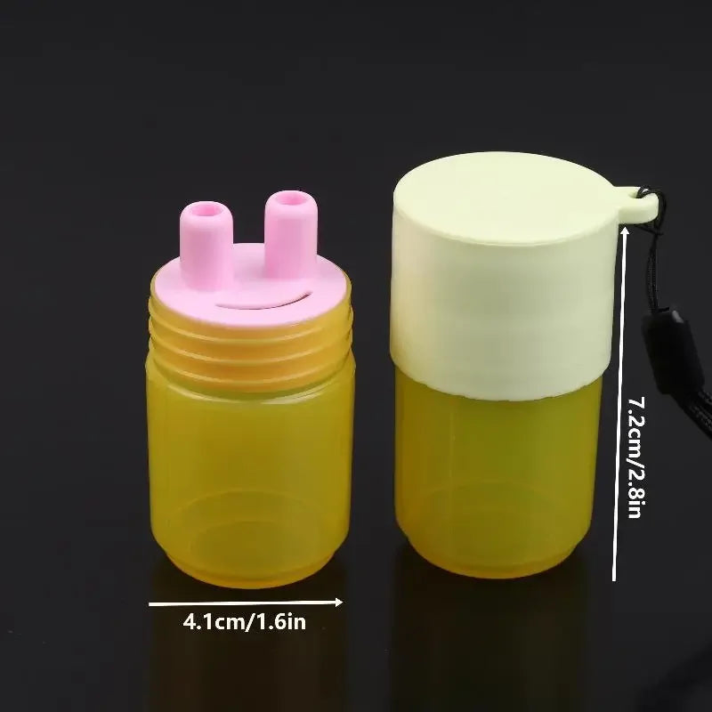 Herbal Inhalant Inhaler Accessory Two Nostrils Sticks Tubes Cap Qme