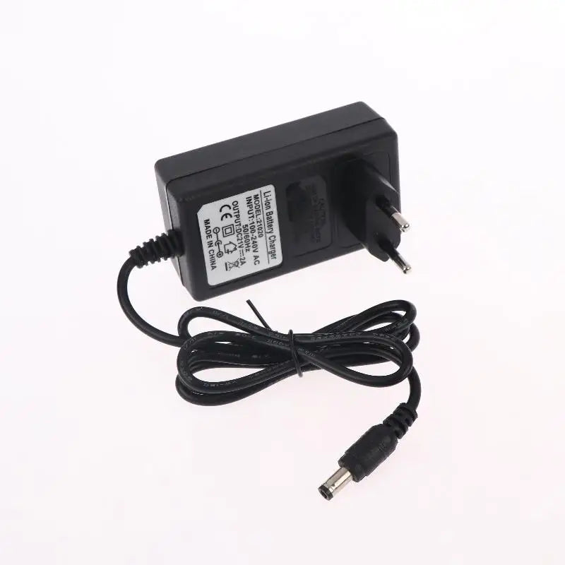 21V Lithium Battery Charger 1A 2A 18V Intelligent Power Adapter EU Qme 21V 2A