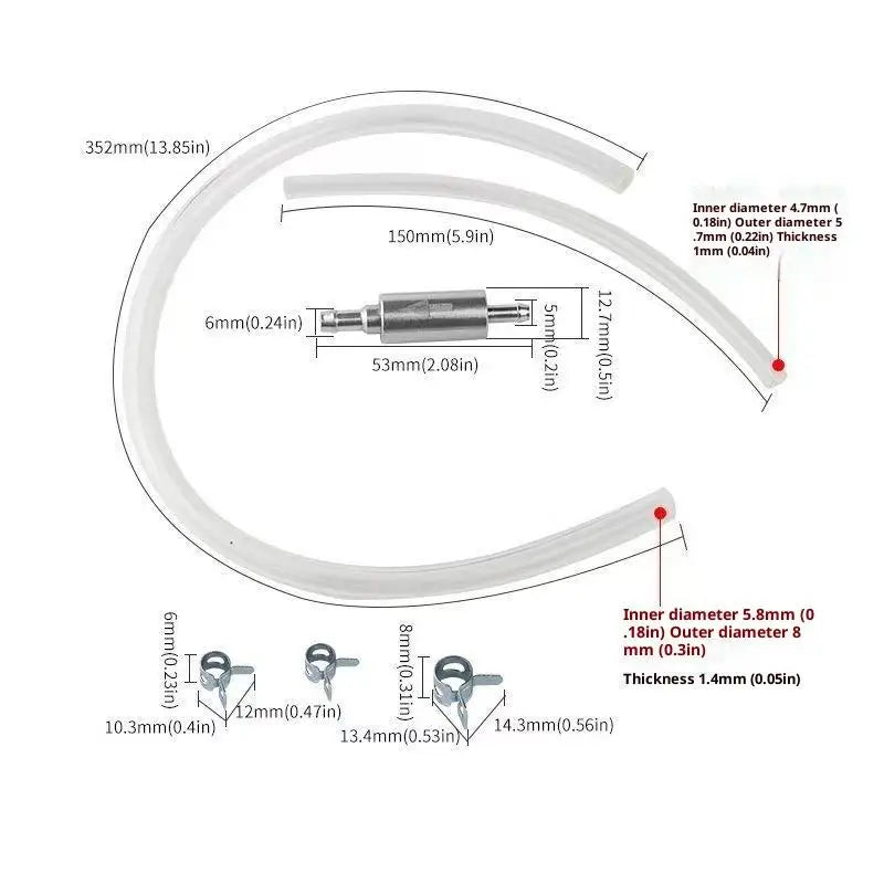 Car Clutch Brake Bleeder Hose Hydraulic One Way Valve Tube Bleeding Qme
