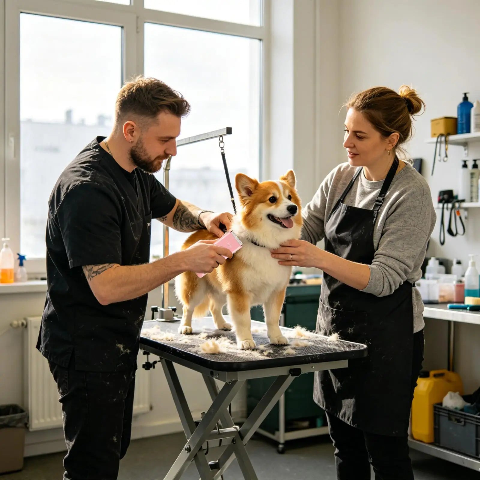 Dog Clippers For Grooming Portable Rechargeable Trimmer Shaver Dogs Grooming Tools For Pets Puppy Kitten Animals Paw Ear Face Qme