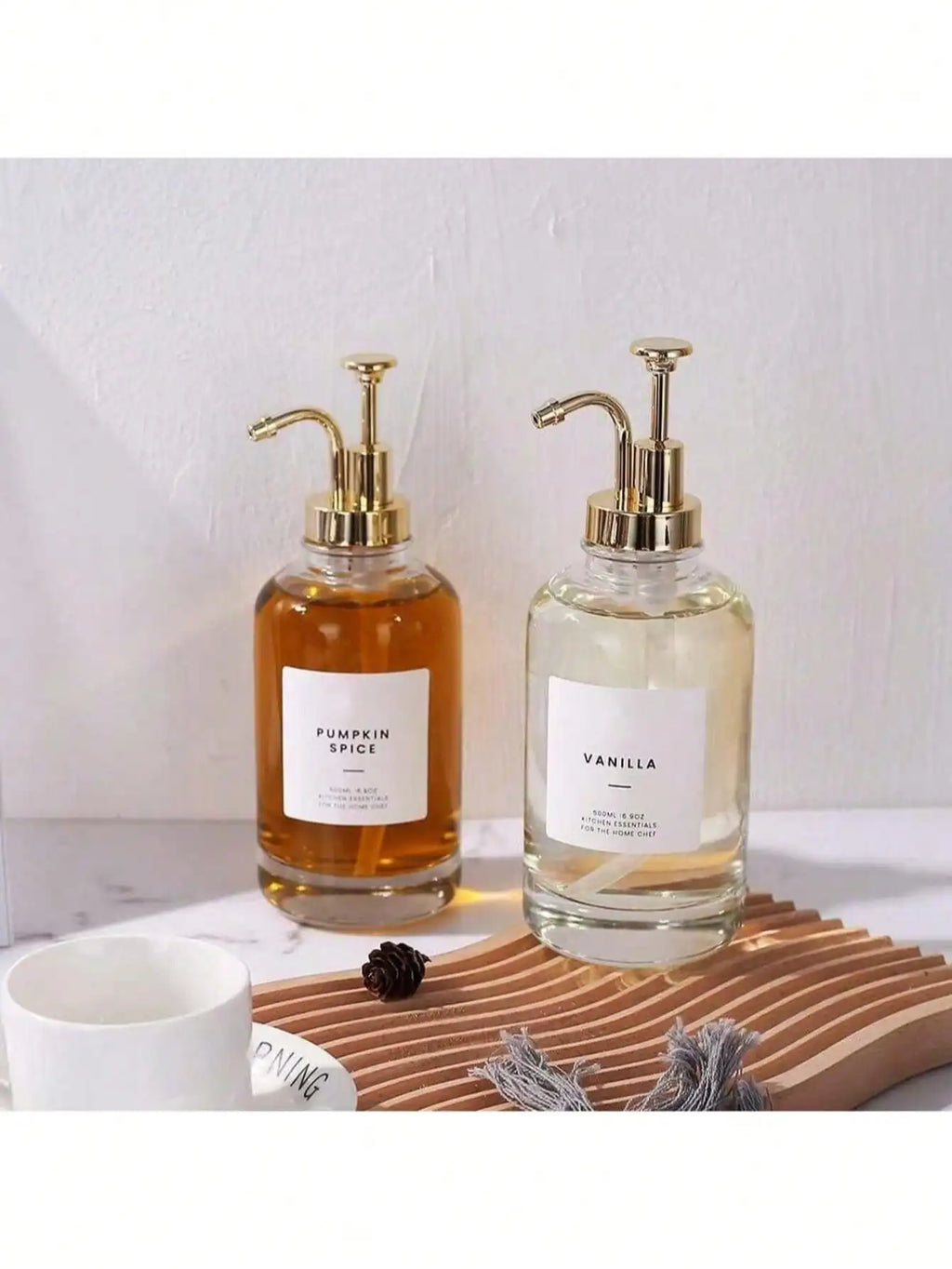 Glass Syrup Bottles Bottle Dispenser Pumps Oil Lotion Soap Mouthwash Qme