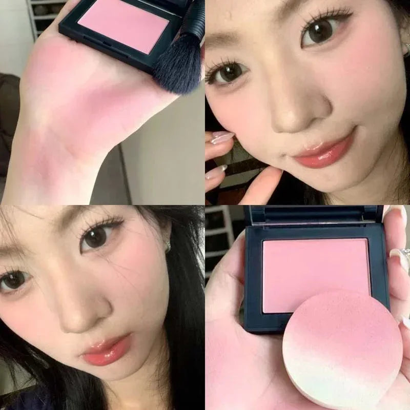 Sweet Orange Blusher Makeup Powder Blush Latte Nude Peach Cheek Color Face Contour Brighten Lasting Rich Color Rouge Cosmetics Qme 03