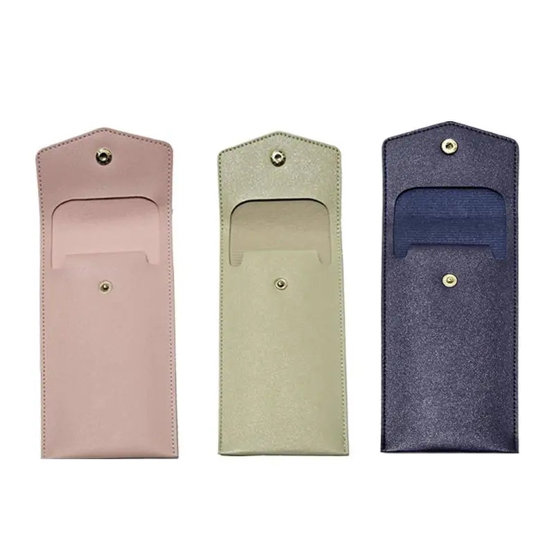 Pencilcase Faux Leather Large Capacity Multi-slot Pouch Pure Qme