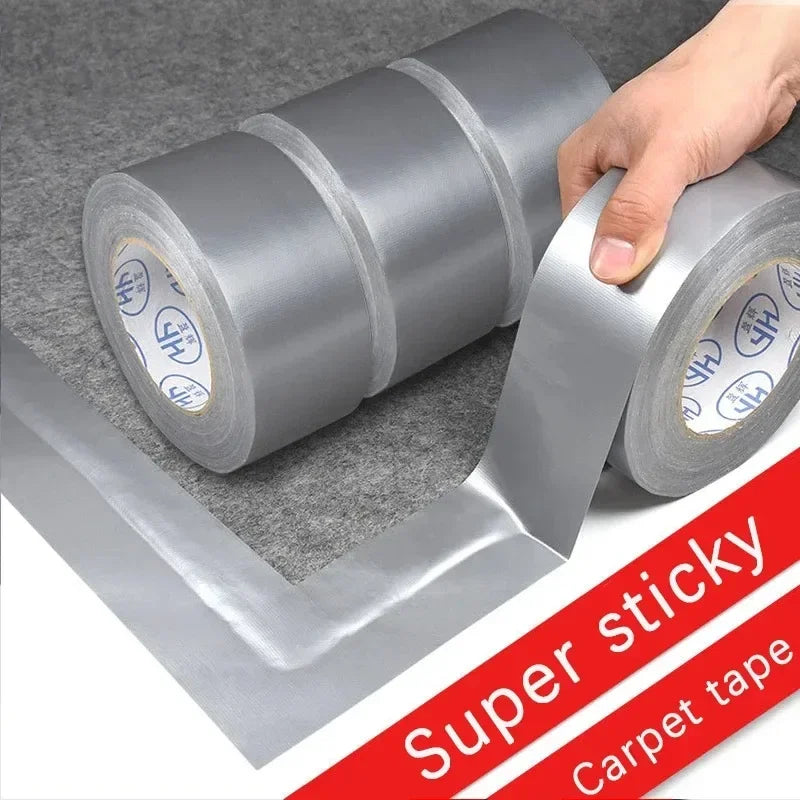 Super Sticky Cloth Duct Tape Carpet Binding Floor Waterproof Heavy Duty Industrial Adhesive Tape Repair Bundles Qme