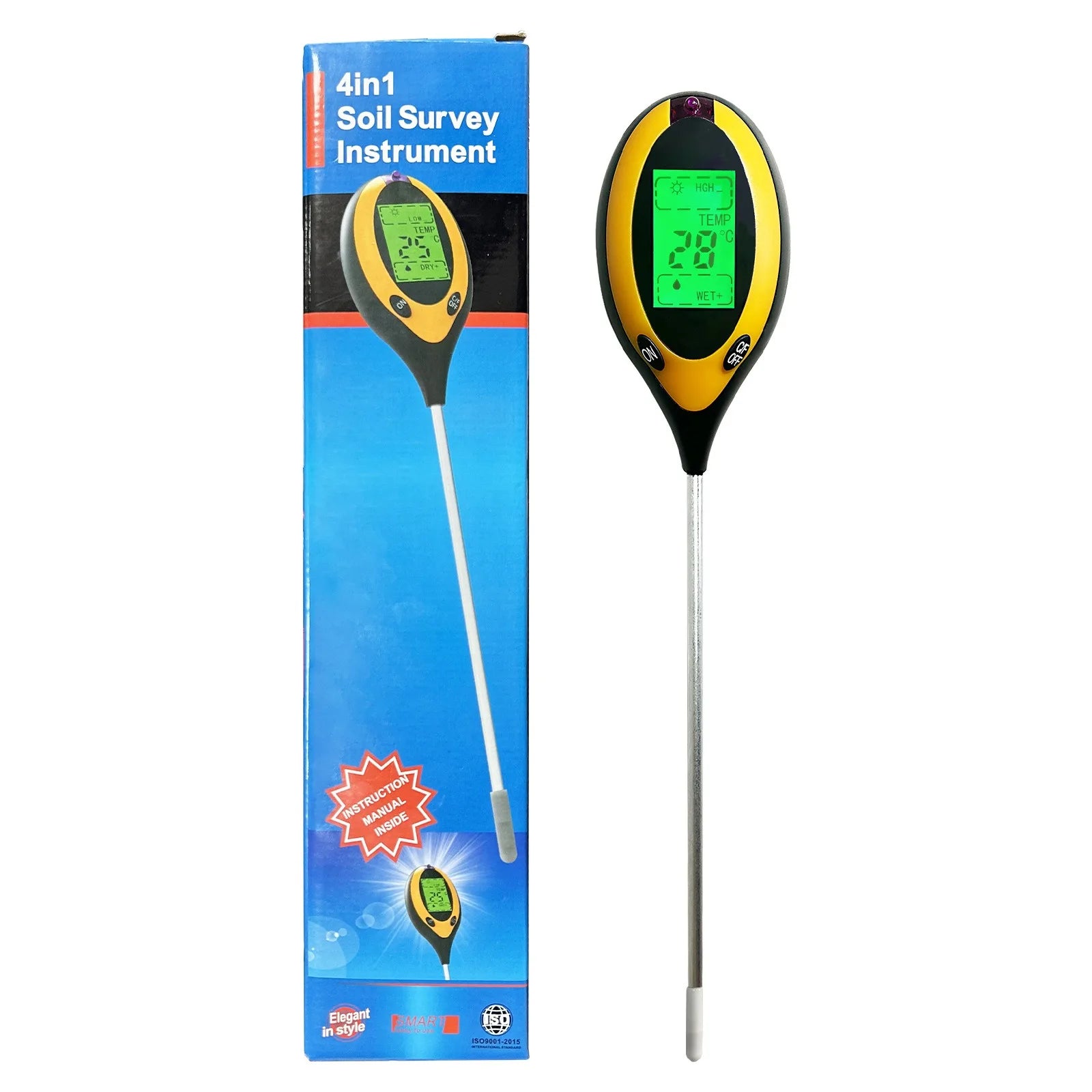 Soil PH Tester 1 Light Moisture Acidity Meter Plant Flowers Qme A