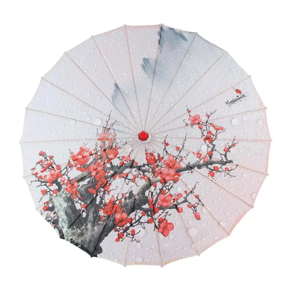 Decorative Umbrella Elegant Chinese Silk Cosplay Decoration Parasol Qme 1 China Mainland Solid Wood|24K