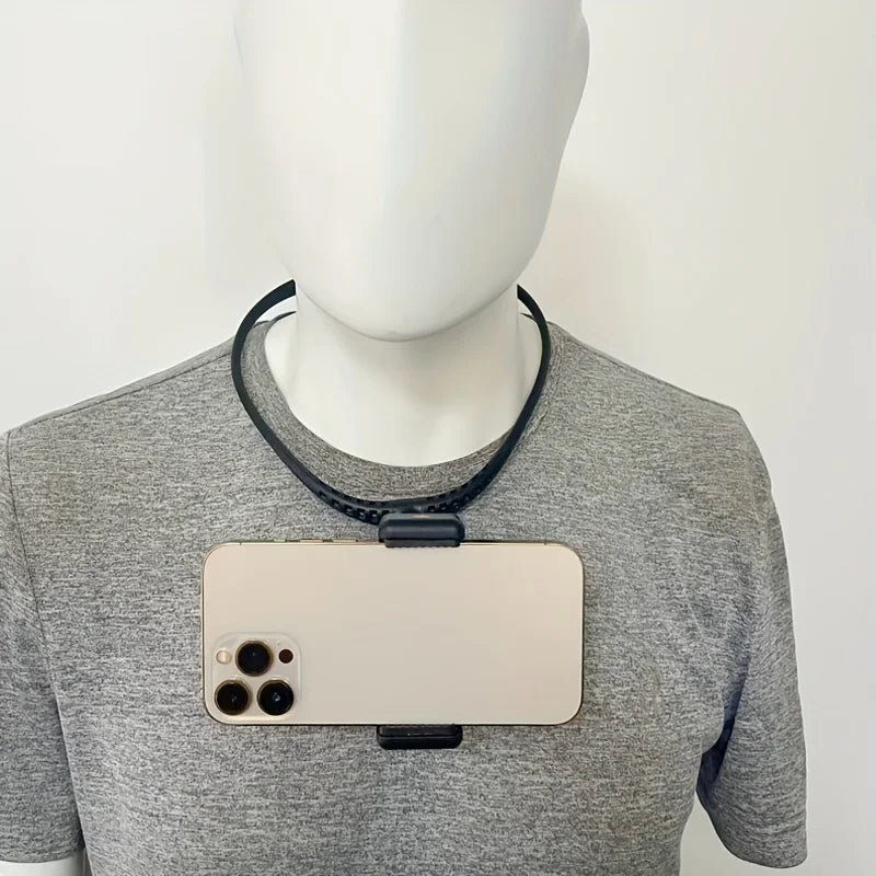 Neck Mount Phone Holder - POV Vlogging First-Person View Smartphone Stand Qme