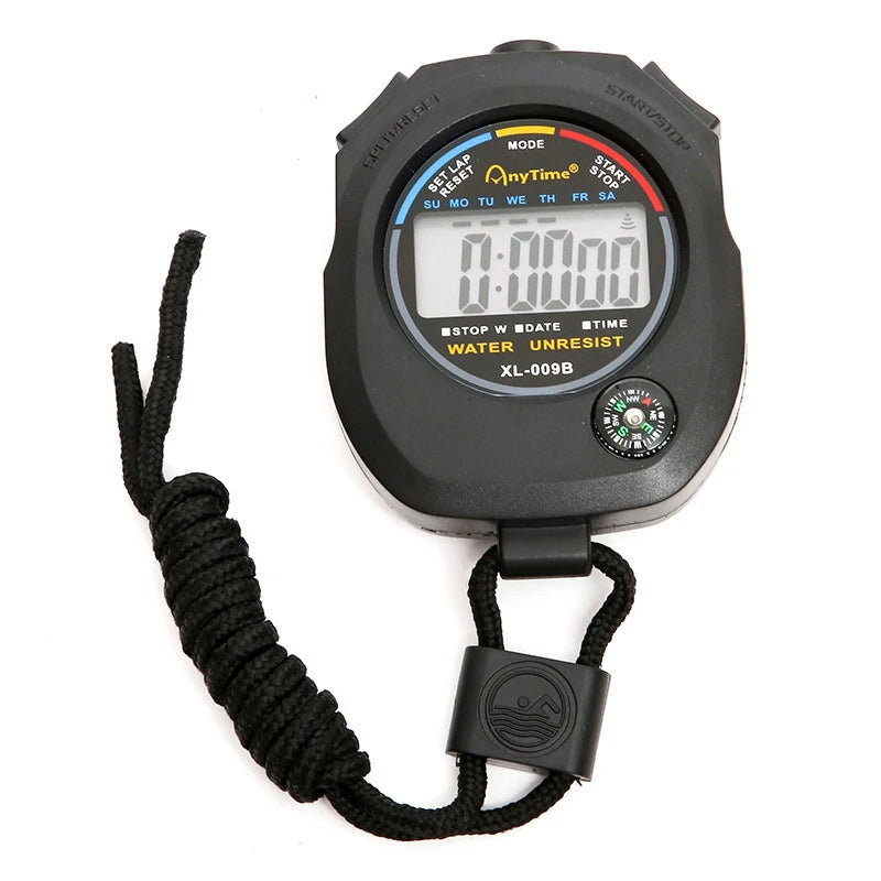 Digital Stopwatch XL-013 Chronograph Wristband Alarm AM PM 24H Clock Qme