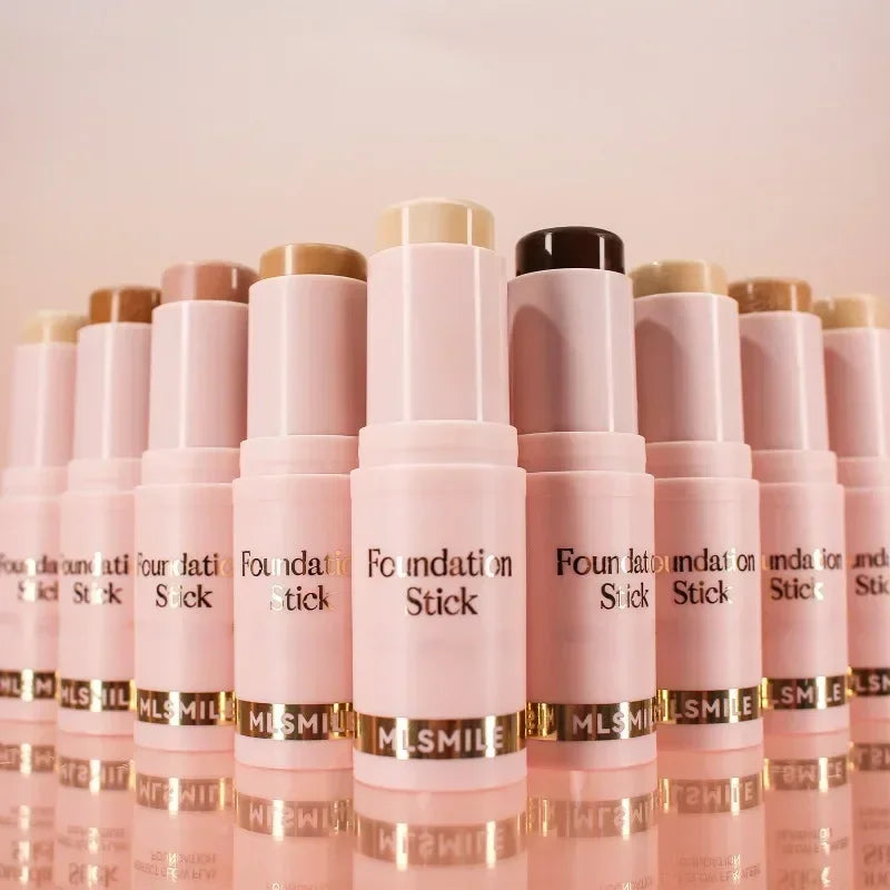 Facial Stick Foundation Full Coverage Dark Skin Foundation Makeup Lasting Oil-control Concealer Base Cream Matte Natural Primer Qme