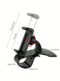 Car-mounted Clip-on Phone Holder Car Navigation Support Stand Qme black