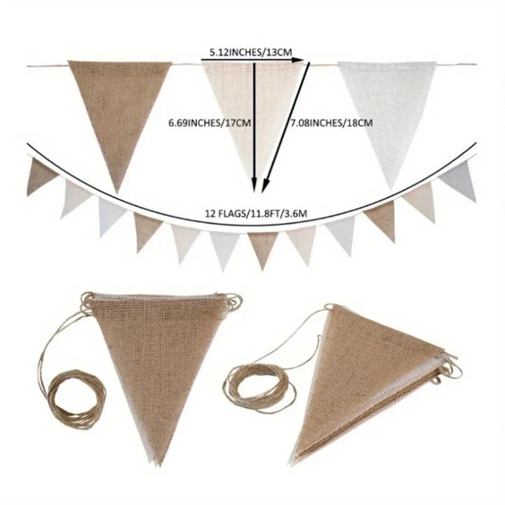 Birthday Banner Multicolor Triangles Flags Hanging Pennant Decor Birthday Party Favor Home Decoration Qme