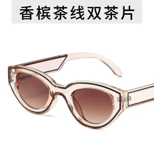 Trendy Design Cat Eye Sunglasses New Fashion Party Hip-Hop Decorated Sunglasses Travelling Eyewear UV400 Qme XB