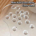 Round Glass Card Clear Nail Art Display Designs Stickers Tips Flat Qme Default Title