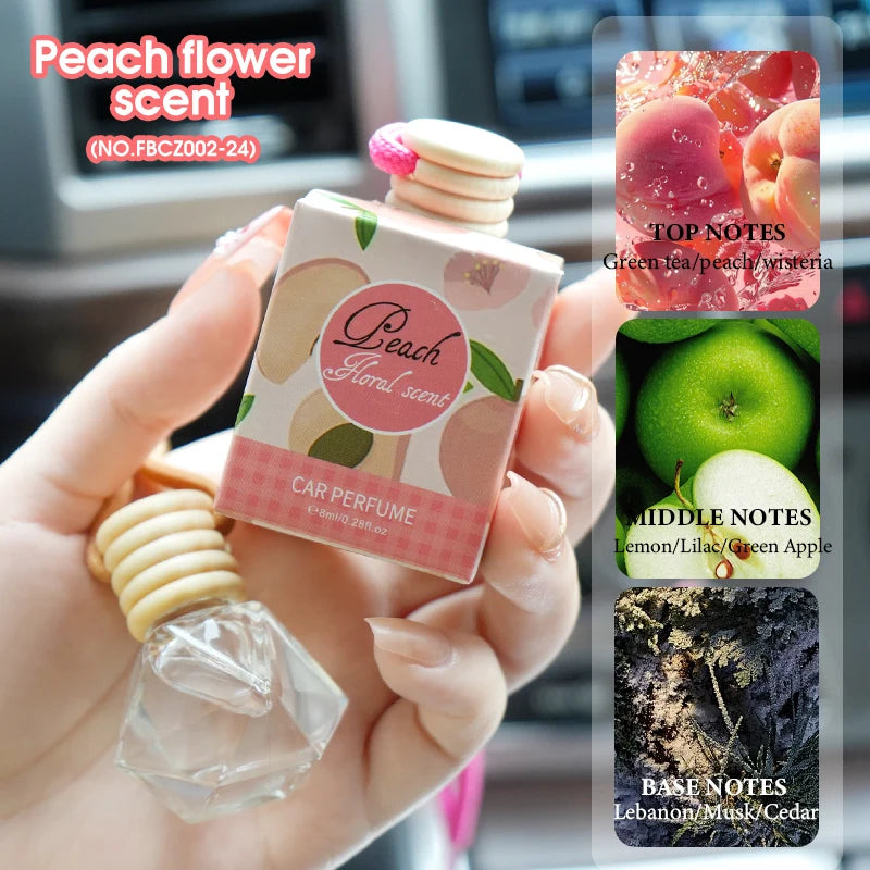 Fragrant Woody Car Air Freshener Long-lasting Fragrance Suitable Qme Peach flower scent