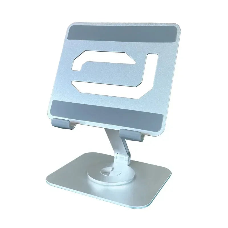 New Mobile Phone Tablet Bracket Desktop 360-degree Rotating Bracket Aluminum Alloy Painting Game Live Broadcast Tablet Stands Qme