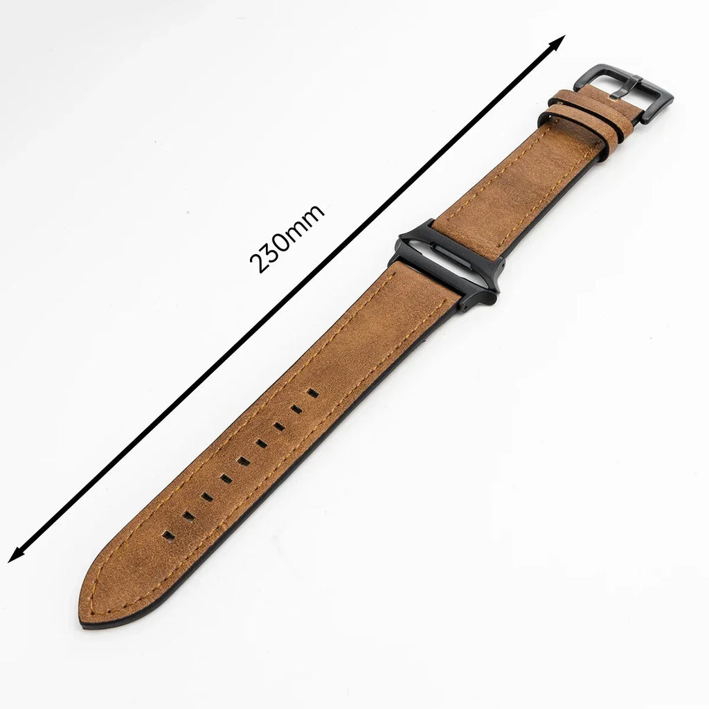 Leather Band for Samsung Galaxy Watch 7 Ultra 47mm No Gaps Strap SmartWatch Bracelet for Galaxy Watch 7Ultra Wristband Correa Qme