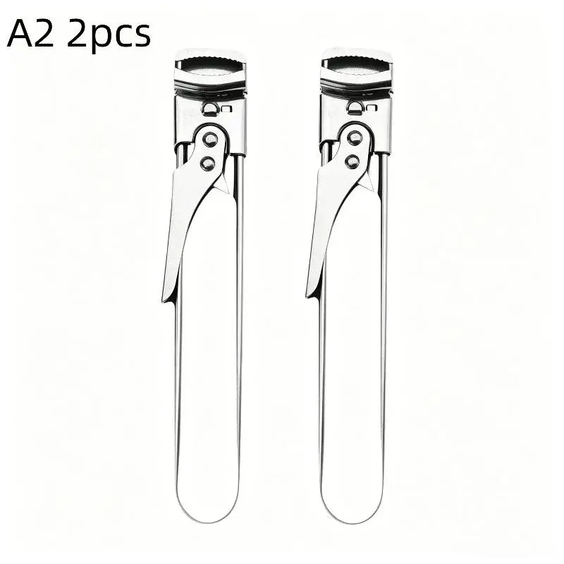Stainless Steel Can Opener Adjustable Multi Function Labor Saving Qme A2 2pcs