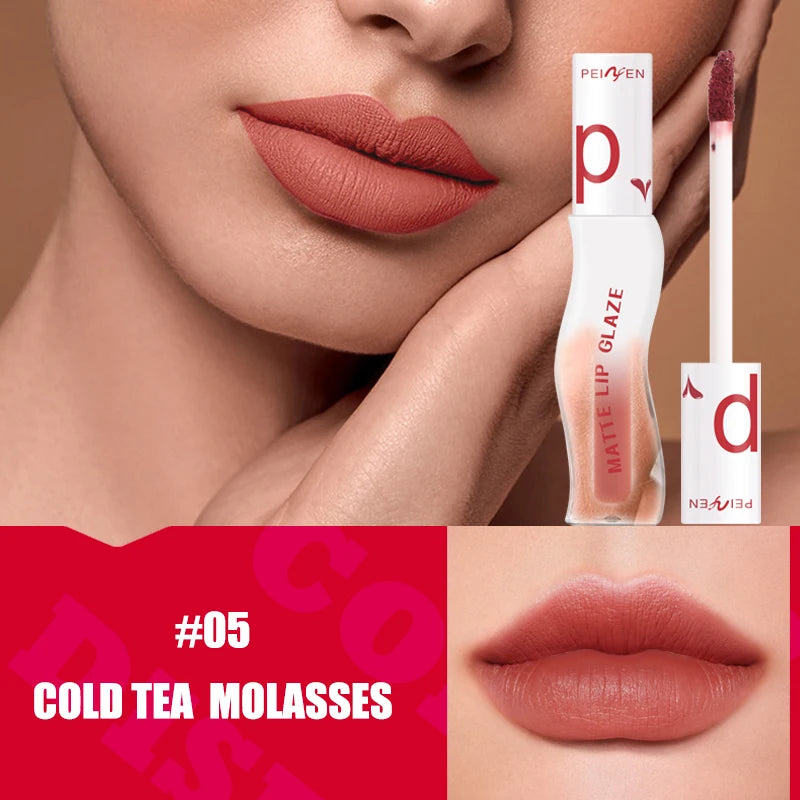 Long Lasting Moisturizing Matte Lipstick Waterproof Sweat Proof Non Qme 05 COLD TEA MOLASSES