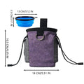 Dog Training Bag Supports Pouch Folding Bowl Large Capacity Container Qme Purple China Mainland