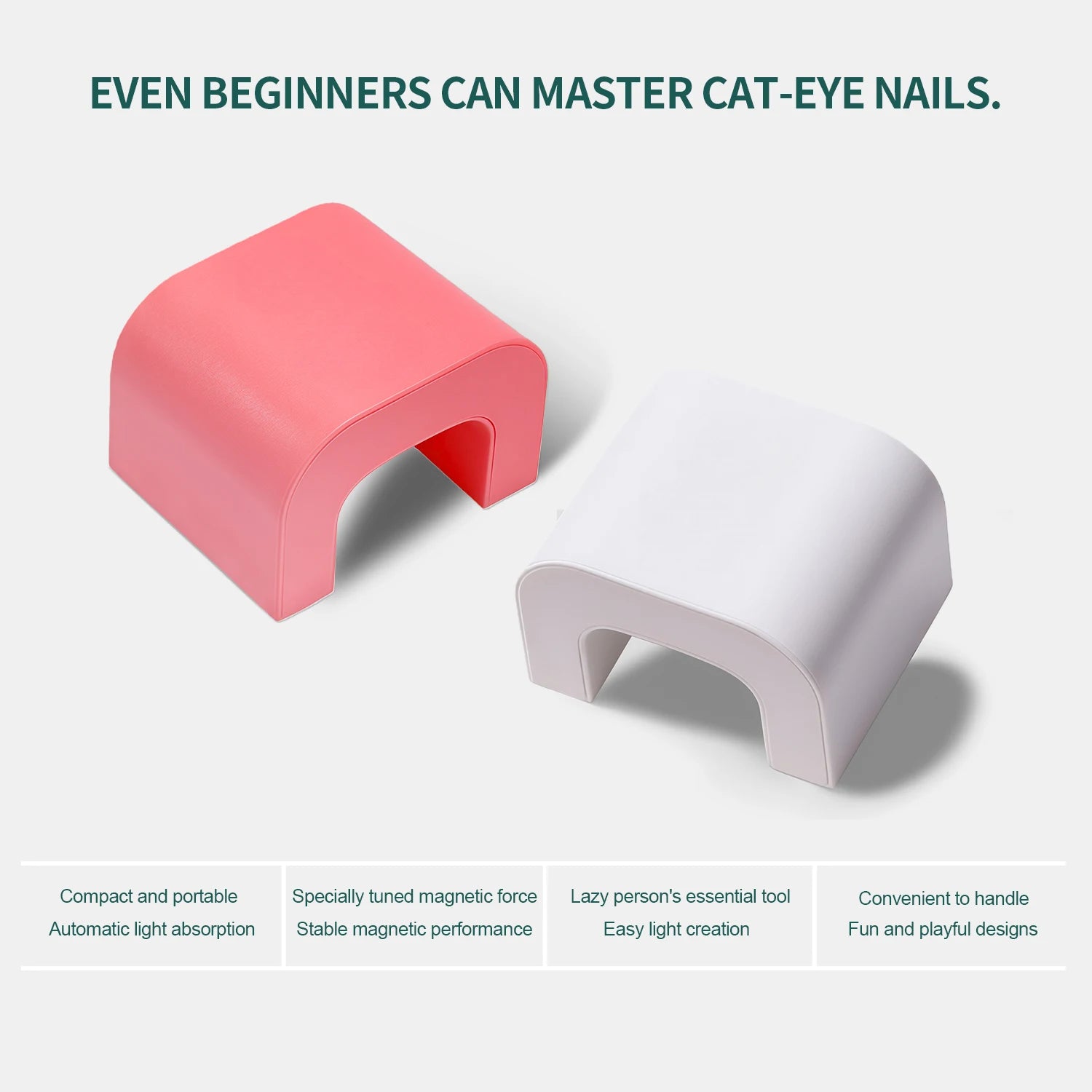 Nailpop Upgrade Cat Eye Magnet French Hollow Nail Art Easy Beginners Qme