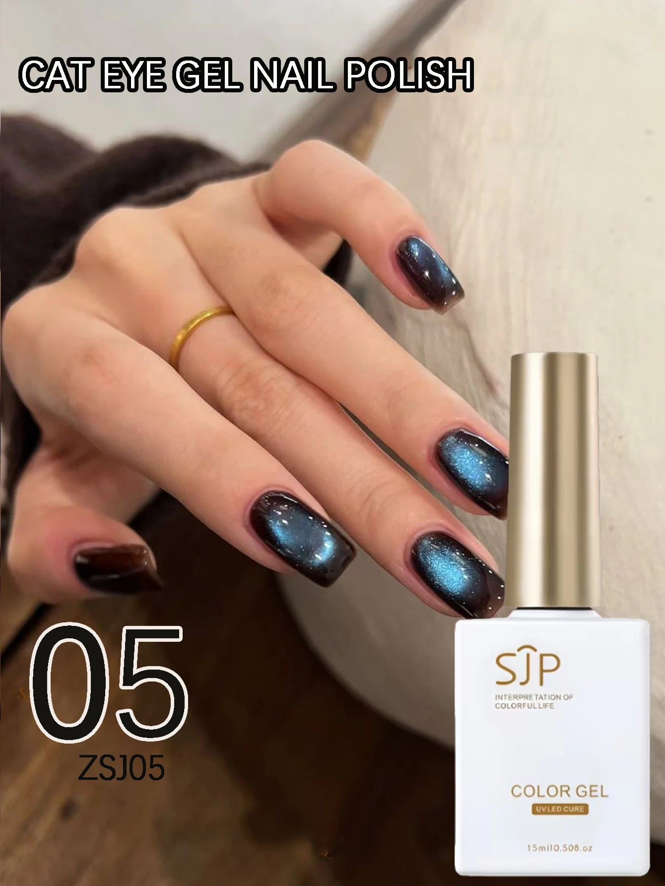 Magic Cat Eye Series Green Blue Purple Gel Nail Polish DIY Art Charm Qme 05