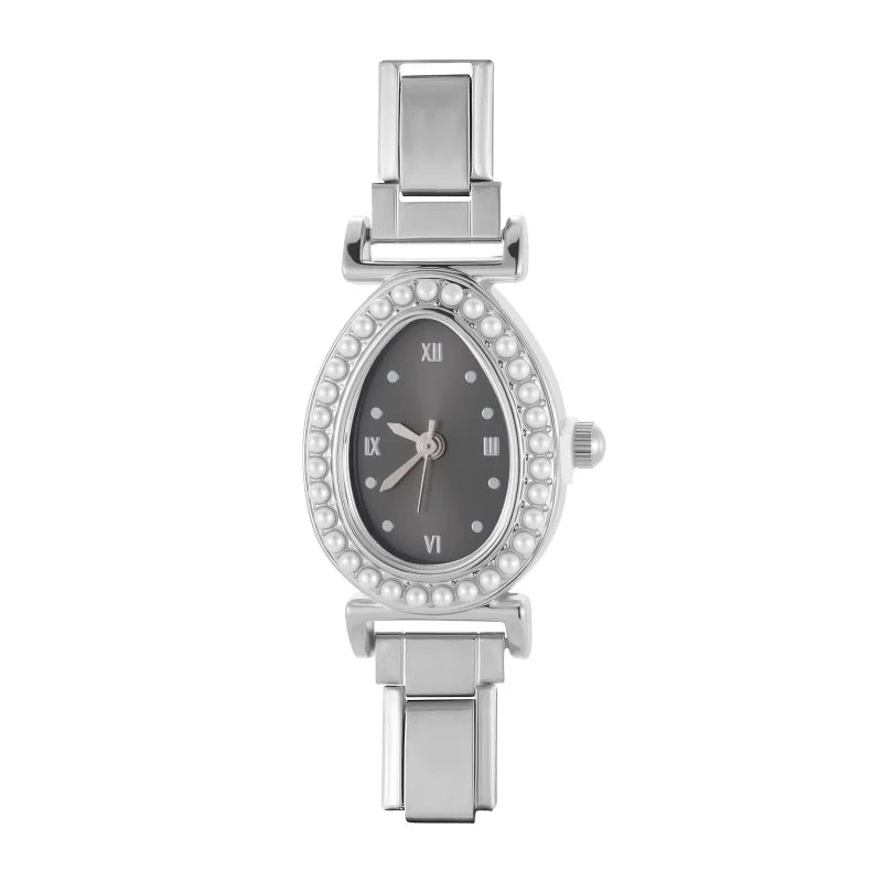 Wholesale Shiny CZ Square Round Oval Stainless Steel Watch Bracelet